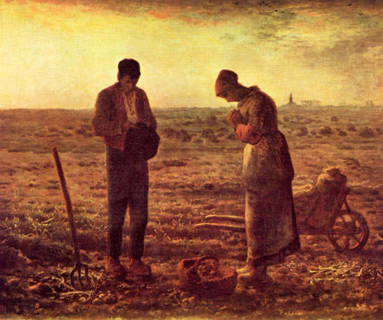 The angelus, by Millet